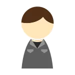Male Work Clothes Black SVG Icon